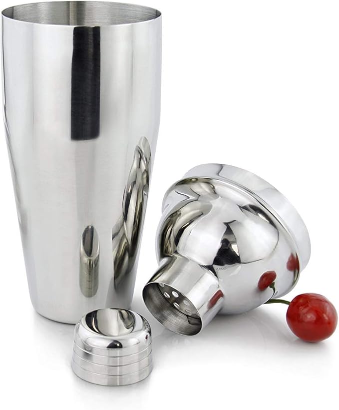 New Star Foodservice 48414 Stainless Steel Cocktail Shaker, 25 oz, Silver