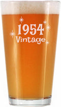 Vintage 1954 Pint Glass for Beer - 71st Birthday Gifts for Men or Women Turning 71 - Fun Bday Party Decor - 16 oz