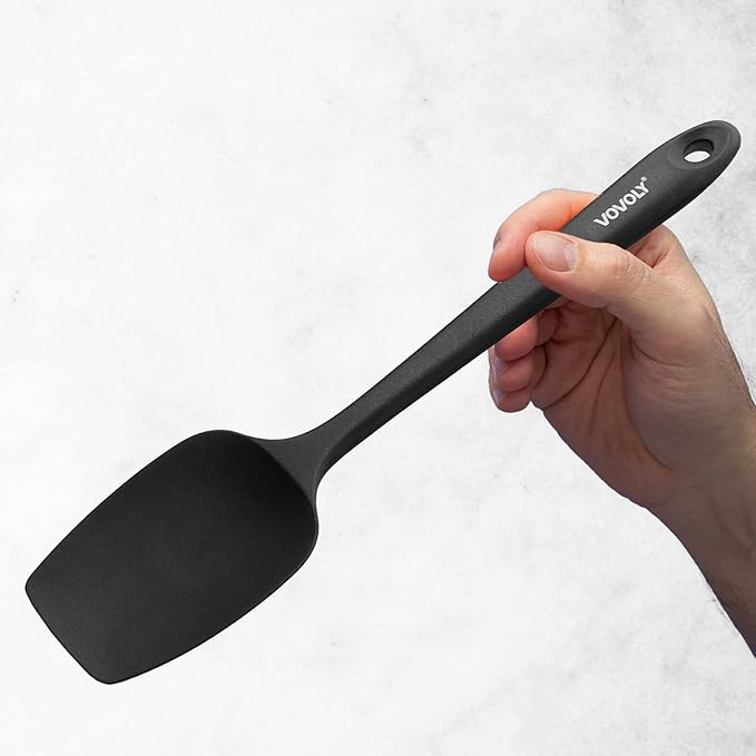 Silicone Spatula Set, Heat Resistant Rubber Spoon Spatula with Seamless One Piece Design, Non-Stick Spoonula, Flexible Scrapers Baking Mixing Tool,3 Pack, Multi-color