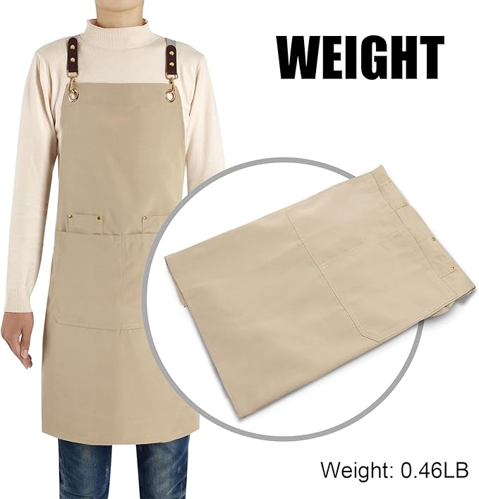 Personalized Aprons Custom Women Men Apron with Pockets Chef for Baking Bbq Grill Embroidered with Name Text
