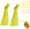 100pcs Egg Hatching Bags Strong Stretchable Plastic 15 inch Mesh Bag Reusable for Vegetables Fruits Toys