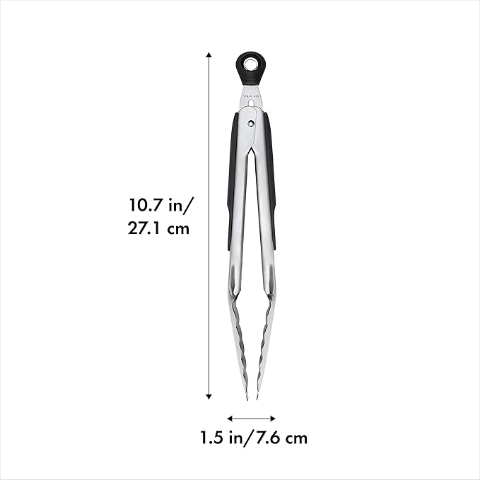 OXO Good Grips 9 Inch Stainless Steel Locking Tongs