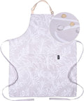 Premium Adjustable Cooking Aprons for Women with Pockets| Poly-Cotton Waterproof Kitchen Apron| Cute Floral Design, Long Ties
