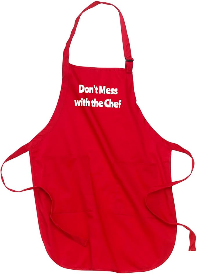 Custom Text Cooking & BBQ Apron – Personalized Chef or Grill Gift – Full Length (1-3 Lines)
