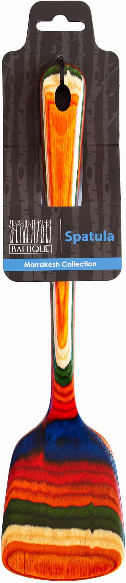 Totally Bamboo Baltique Marrakesh Collection 12-1/2" Wooden Spatula, Safe for Nonstick