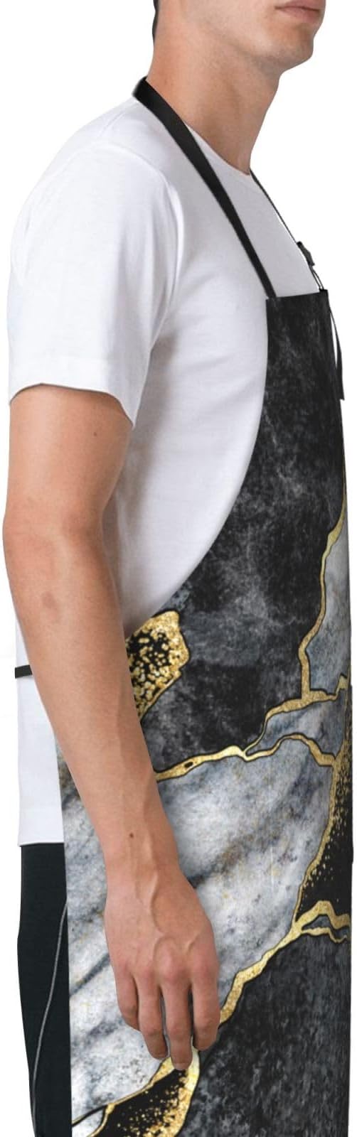 DADABULIU Apron Cooking With Pockets Adjustable Bib For Men Women Waterproof Chef Home Grilling BBQ Drawing