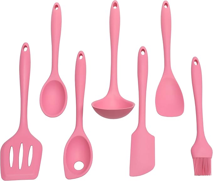 Chef Craft Premium Silicone Cooking Ladle, 11.25 inch, Pink