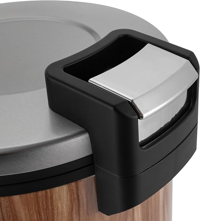 Commercial Rice Cooker 23L/6Gal Stainless Steel Electric Rice Warmer 100 Cup With One-Touch Operation Large Capacity Rice Cooker 110V 110W Wood Color