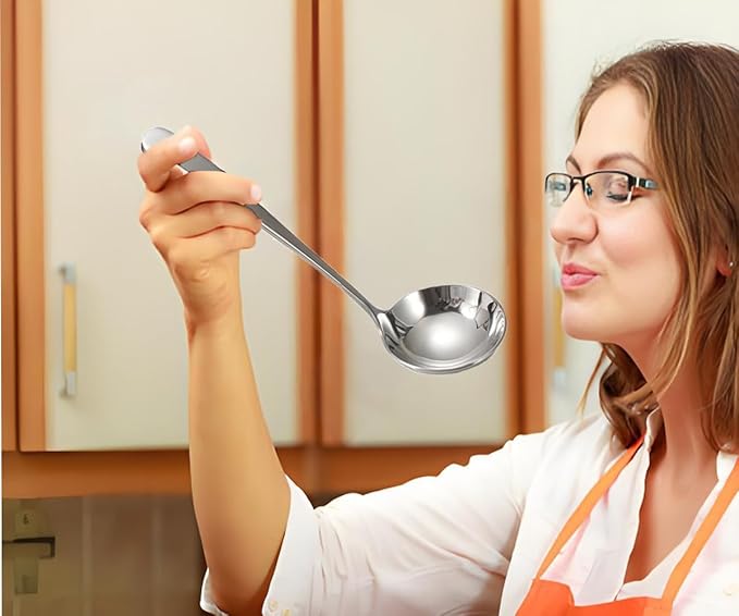 Small Soup Ladles, 304 Stainless Steel, 7.9 Inch, 1 Piece, Kitchen Ladles, Modern Style