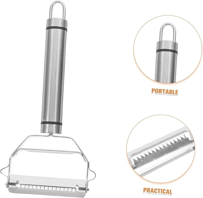 Premium Stainless Steel Vegetable Peeler, julienne peeler,Portable Kitchen Tool with Dual Blade