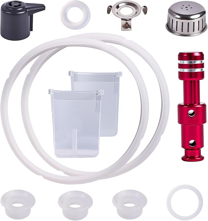 13 PCS sealing ring 8 qt,for Duo Plus 8 Quart Electric pressure cooker valve Replacement Parts with Include silicone gasket Steam Release Valve Float Valve Anti-Block Shield Condensation Collector