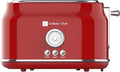 Frigidaire ETO102-WHITE, 2 Slice Toaster, Retro Style, Wide Slot for Bread, English Muffins, Croissants, and Bagels, 5 Adjustable Toast Settings, Cancel and Defrost, 900w, Red