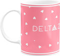 Delta Zeta Ceramic Coffee Mug 11 OZ Tea Cup (Delta Zeta # 11)