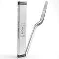 8-CREW KITCHEN Culinary Stainless Steel Tweezers, 8-inch Offset Tip Chef Precision Tongs for Plating, Decorating, Food Design, Bar and Multi-Purpose