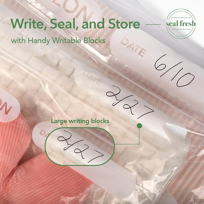 5 Gallon Large Plastic Storage Bags – 18" x 24" (15 Count) – Reusuable XXL Extra Large Heavy Duty Clear Jumbo Freezer Zip Bags with Sealable Zipper Top For Clothes, Travel, Moving