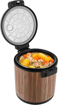 24Qt Commercial Rice Warmer, 110W Big Rice Warmer with Non-stick Inner Pot, Adjustable Temperature Portable Rice & Food Warming Bowl for Restaurant, Hotel(NOT Cooker)