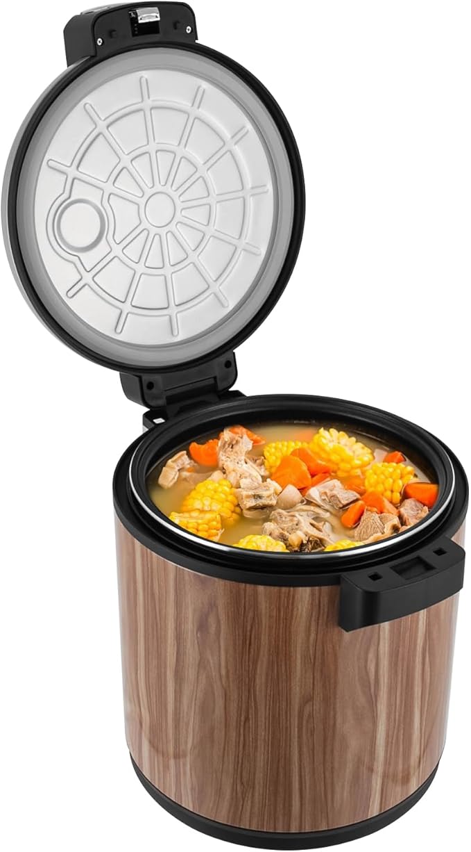 24.3qt/23L Commercial Rice Warmer, 110W Electric Adjustable Temperature Soup Warmers Non-Stick Pot Sushi Rice Warmer for Restaurant Party Family, Warm Function Only, NOT Cooker