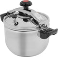 11.6Qt Stainless Steel Pressure Cooker, Commercial Olla de Presion, 60Kpa Pressure Stewing Pot Large Pressure Canners with Safety Lock, Induction Compatible
