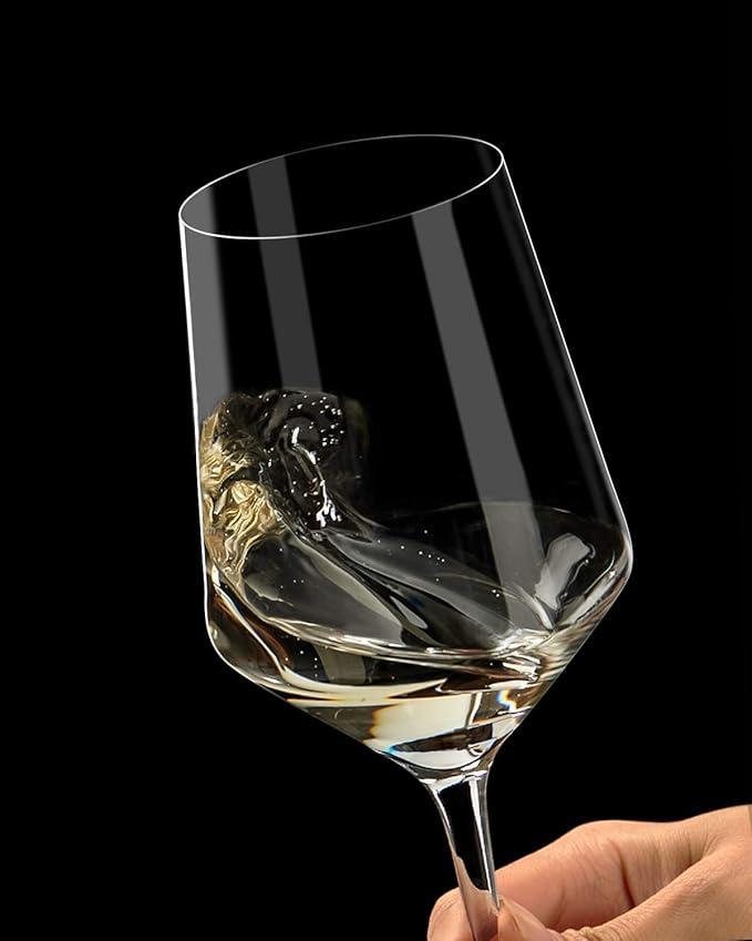 Red Wine Glasses Set of 2, Premium Crystal Wine Glasses Hand Blown, 15 oz,Thin Rim,Long Stem,Perfect for Red or White, Daily Use,Unique Wedding Anniversary Birthday or Birthday Gift