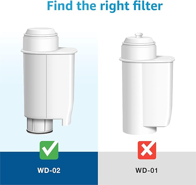 Waterdrop Coffee Water Filter, Replacement for Brita® Intenza+® Water Filter Gaggia®, Philips®, Saeco®, CA6702/00, Gaggia® Filter, TÜV SÜD Certified (Pack of 4)