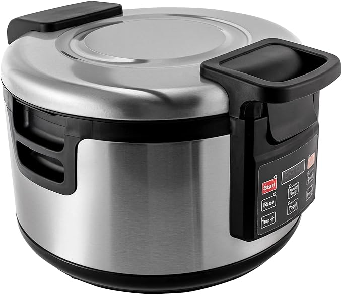20Qt Commercial Rice Warmer, 110W Big Rice Warmer with Non-stick Inner Pot, 104-176℉ Adjustable Temperature Portable Rice & Food Warming Bowl for Restaurant, Hotel(NOT Cooker)