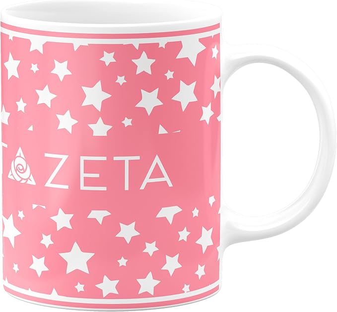 Delta Zeta Ceramic Coffee Mug 11 OZ Tea Cup (Delta Zeta # 5)