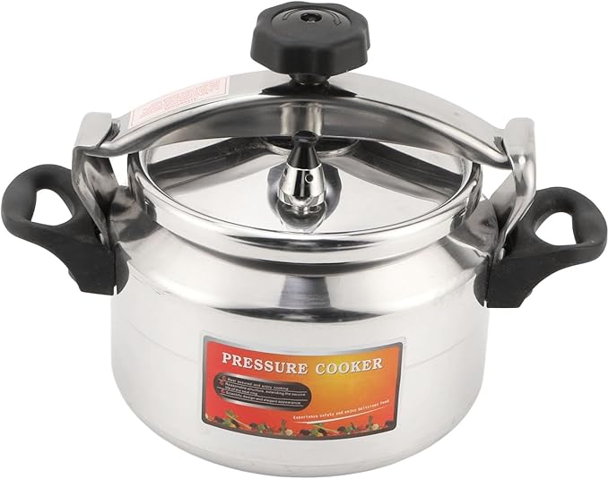 Aluminum Pressure Canner,Explosion Proof Compound Bottom Large Capacity Stainless Steel Pressure Cooker for Gas Electric Flat Top Stoves (7L)