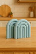 Silicone Trivets for Hot Dishes – Heat-Resistant, Non-Slip Pot Holders for Kitchen & Coasters – Durable Hot Pads for Pots, Pans, Baking Dishes & Kitchen Appliances (Sky Mist - 2pcs)
