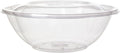 Eco-Products Compostable Clear PLA Plastic 64oz Large Salad Bowl With Lid, Case of 150, Grab 'n' Go Round Cold Takeout Food Containers, Renewable Plant-Based, Disposable, ASTM Compliant, BPI-Certified