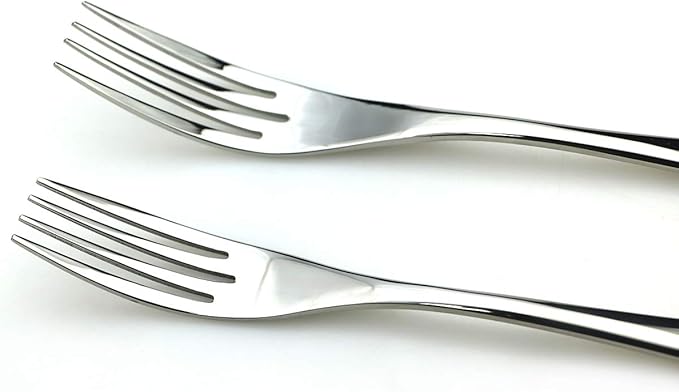 JASHII 18/10 Stainless Steel 20 Piece Mirror Polished Silver Flatware Set,Dinner Knife Fork Salad Fork Dessert Spoon，Service for 4 ，Silverware Utensil Sets