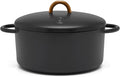 Great Jones Dutch Baby Dutch Oven with Lid (Pepper, 3.5-Quart) | Enameled Cast Iron, Round Shape | Safe for Stovetops & Ovens up to 500°F | Space-Saving & Dishwasher-Friendly | Small-Batch Cooking