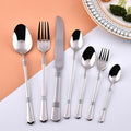 Deluxe 42 Piece Silver Silverware Set for 6 Stainless Steel Flatware Set with Knife/Fork/Spoon,Cutlery Set for Home and Kitchen,Utensil Set with Dishwasher Safe，Gift Package for Wedding Housewarming