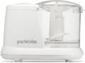 Proctor Silex Durable Electric Vegetable Chopper & Mini Food Processor for Chopping, Puree & Emulsify, 1.5 Cup, White