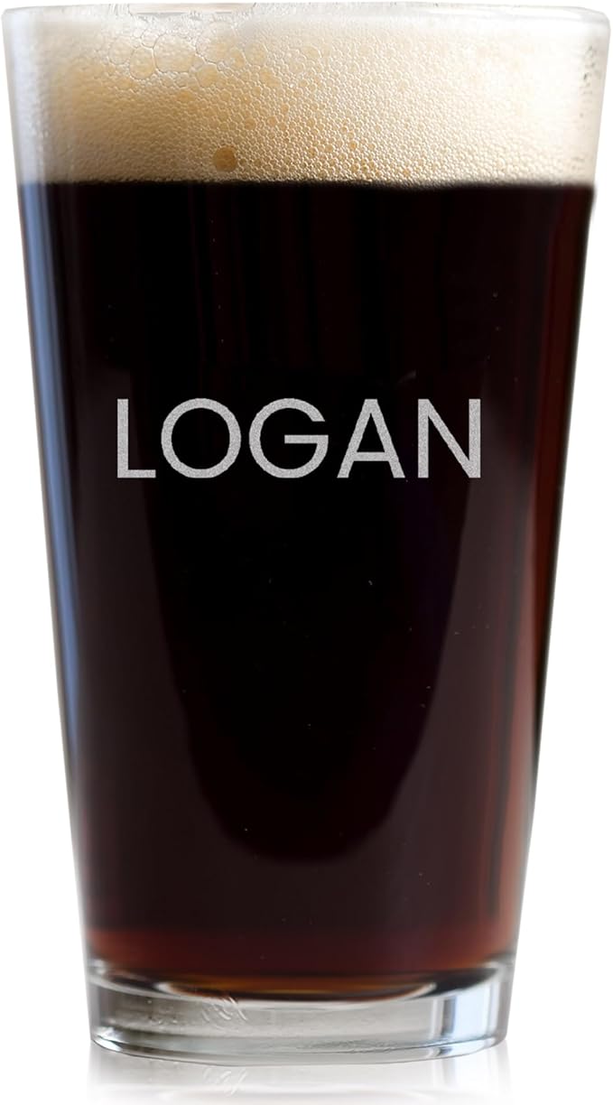 Lifetime Creations Engraved Personalized Name Pint Glass - Custom 16 oz Beer Glass Etched with Name, Made in USA