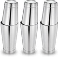 Giantree 6 Pcs Cocktail Shakers, Professional Boston Bar Shaker Set, Stainless Steel Cocktail Shaker Set for Bartenders, Essential Bar Tools Shakers Bartending, 20 Oz, 24 oz