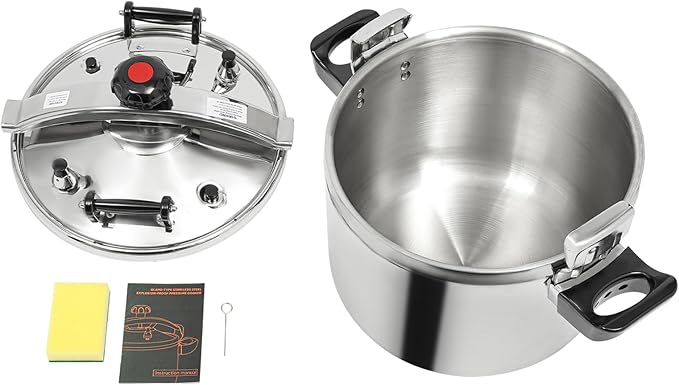 Pressure Cooker Stainless Steel, Commercial Stove Top Pressure Cooker Pot Used for Pressure Foodie or Steaming Instant Fast Cooking Pot