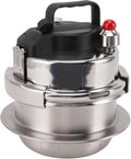 304 Stainless Steel Pressure Cooker, & Reliable, Multifunctional Design, High Pressure Stew, Quick Cooking, Gas & Induction Compatible (1.6L)
