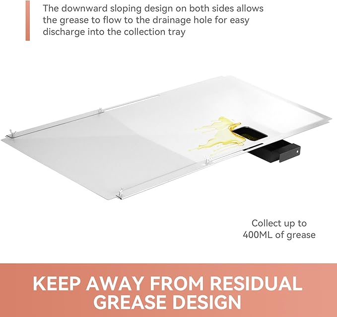 Universal Grease Tray with Catch Pan for Nexgrill 720-0888s 720-0888 720-0896, 3/4/5 Burner Gas Grill, Adjustable Drip Pan for Expert,Charbroil, Dynaglo, Kenmore, BHG, Grill Master Backyard Uniflame