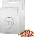 100% Pure Titanium Cutting Boards for Kitchen,2-in-1 Smooth Side & Textured Side For Cutting Meats, Double-sided Titanium Cutting Board Fruits And Vegetables, for Kitchen Outdoor Holiday Gifts(14*10)