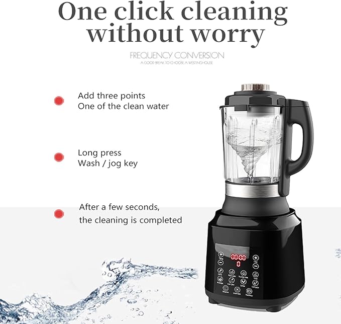 All-in-One Blender for Kitchen & Food Processor Combo for Smoothies Shakers,Hot Soup Maker with 9 One Touch Programs,12H Preset,Self-Cleaning, for Grinding,Chopping,Mixing, | 1200 Watt | 60oz |