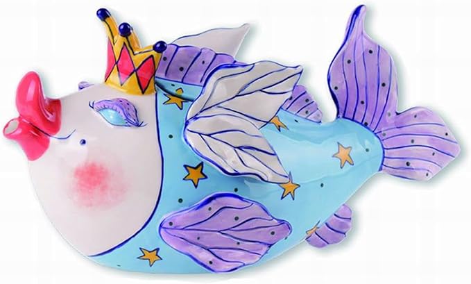 Blue Sky Clayworks 13428 Fairy God Mother Teapot, 12-inch Length