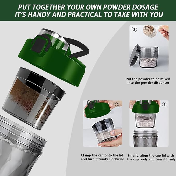 Electric Protein Shaker Bottle, USB Rechargeable Mixing Cup, Water Drink Mixer Portable Bottles for Gym Sport, BPA-Free Tritan, 22oz