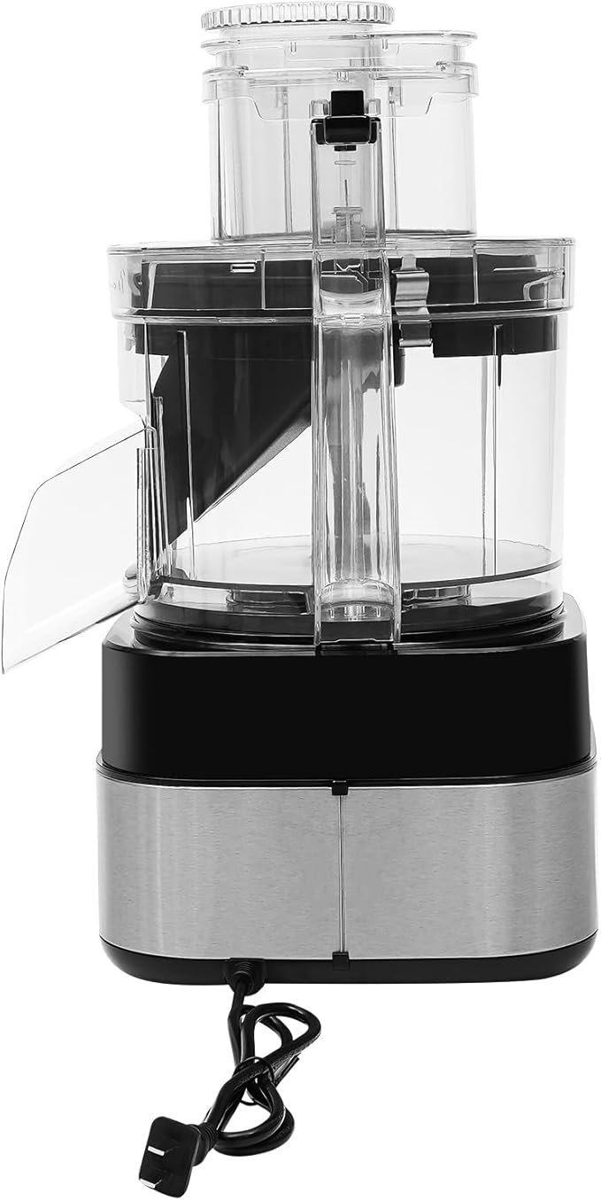 5-in-1 Commercial Food Processor, 600W Veggie Shredder 110V Electric Vegetable Chopper, Multifunctional Meat Blender Grinder Combo for Vegetable Fruits Meat Ginger Garlic