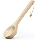 Sauna Ladle - Handmade from Finnish Pine Wood - Natural Rope - 14″ Handle & 3.4 oz (100 mL) Capacity Spoon