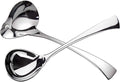 IMEEA Gravy Spoon Mini Gravy Ladle Drizzle Spoon 18/10 Stainless Steel Small Ladle for Sauce Serving, Set of 2