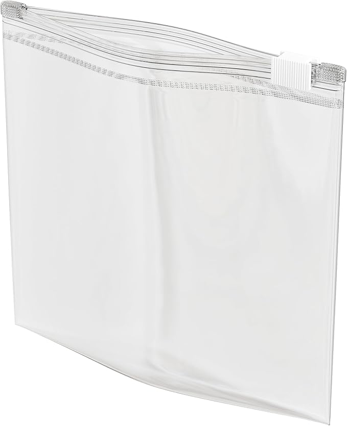 1000 Count - Slider Zip Food Storage Snack Bags, 6" x 6" (1 Pint) 3 Mil Heavy Duty, Strong & Durable For Freezer Storage, For Sandwiches, Snacks & More. GPI