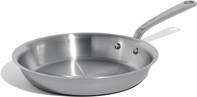 Made In Cookware - 10-Inch Stainless Steel Frying Pan - 5 Ply Stainless Clad - Professional Cookware - Crafted in Italy - Induction Compatible