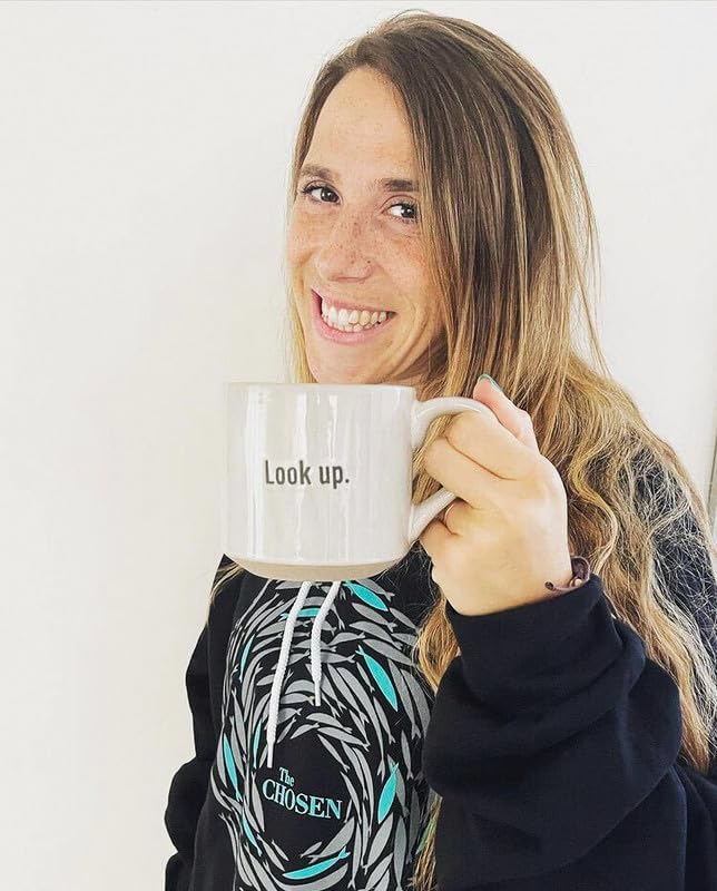 The Chosen: Official 16 oz. Cream Stoneware Coffee Mug - "Look Up"