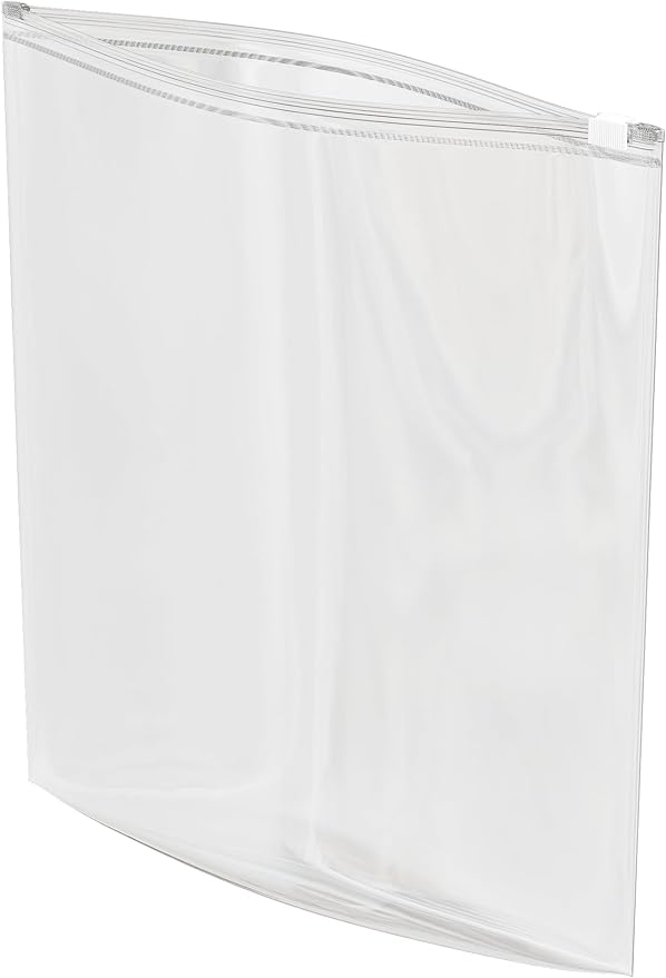 100 Count - Slider Zip 2 Gallon Jumbo Food Storage Bags, 12" x 15" 3 Mil Heavy Duty, Extra Large, Strong & Durable For Freezer Storage. GPI