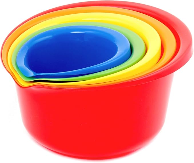 Chef Craft Select Plastic Mixing Bowl, .9 Quart Capacity, Blue